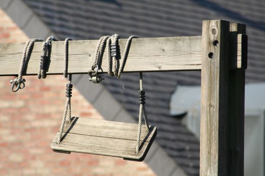 Les balançoires en bois